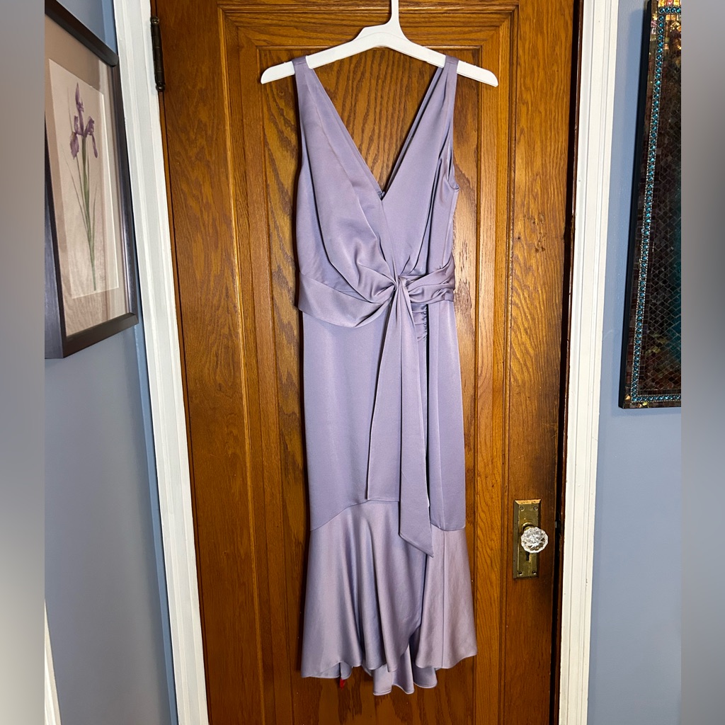 Jonathan Simkhai Electric Lilac Purple Satin Like Dress